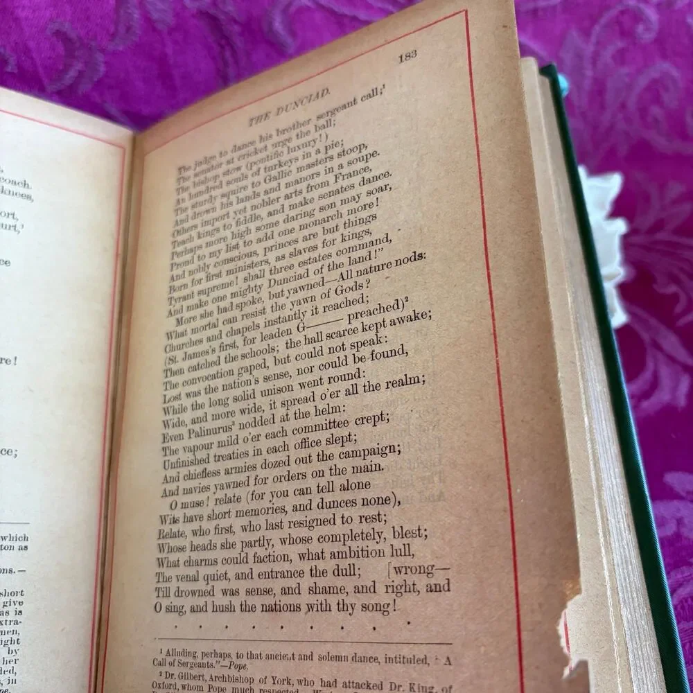 Ca 1899 The Poetical Works of Alexander Pope by Alexander Pope, Hurst & Co.